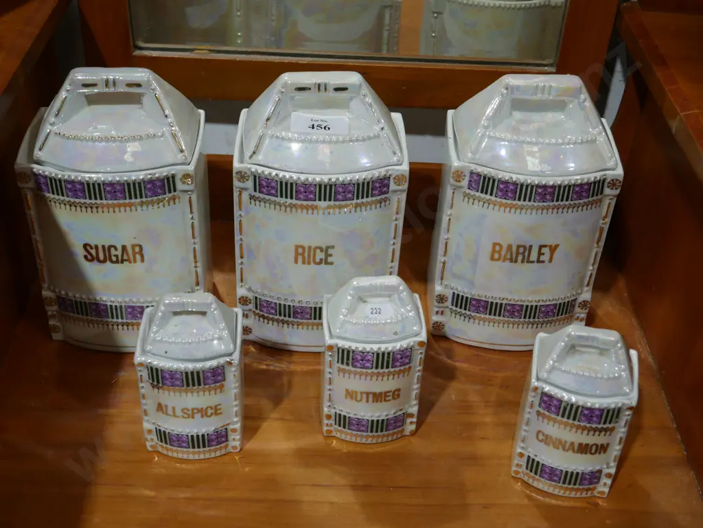 Kitchen canisters and spice jars set Image 1++