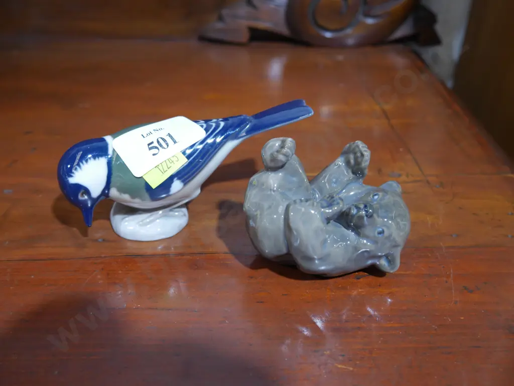 Bing & Grondahl bear and bird Image 1++