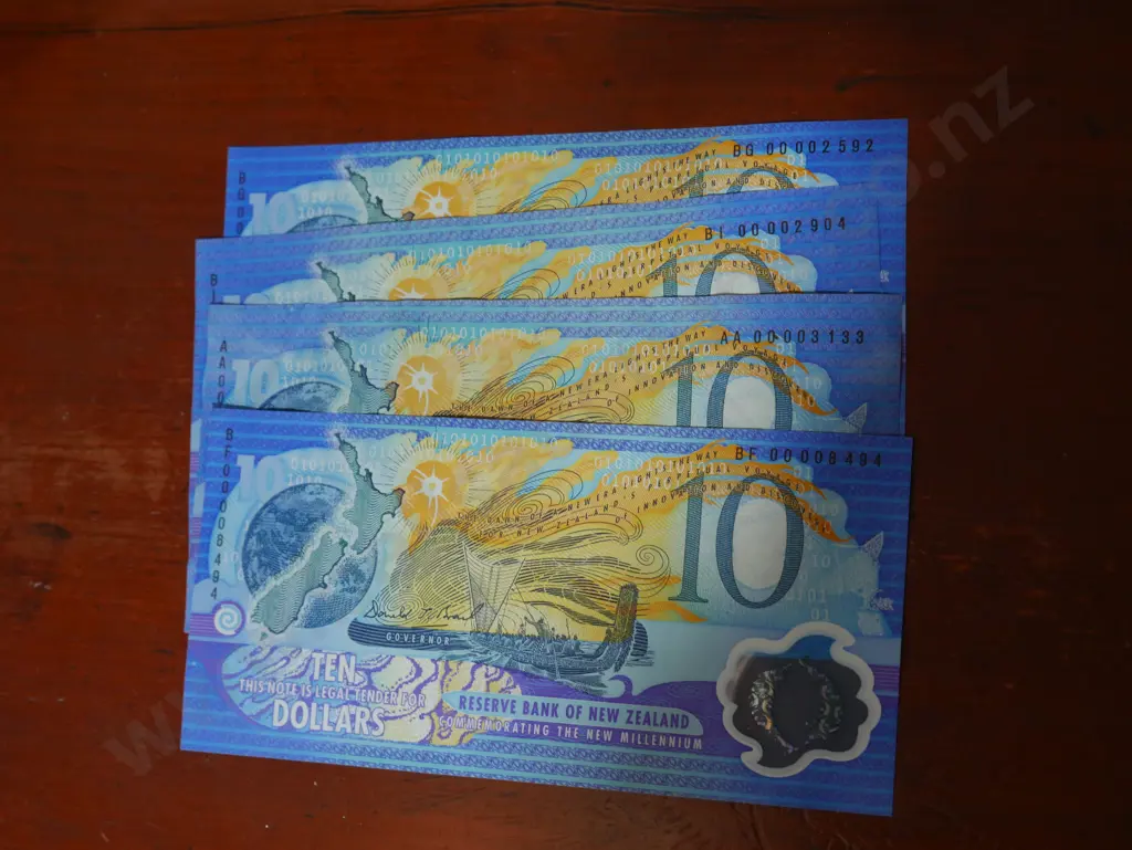 5 10 dollar millennium notes Image 1++