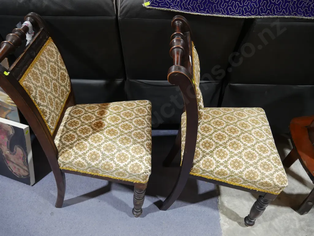 2 Edwardian dining chairs Image 1++