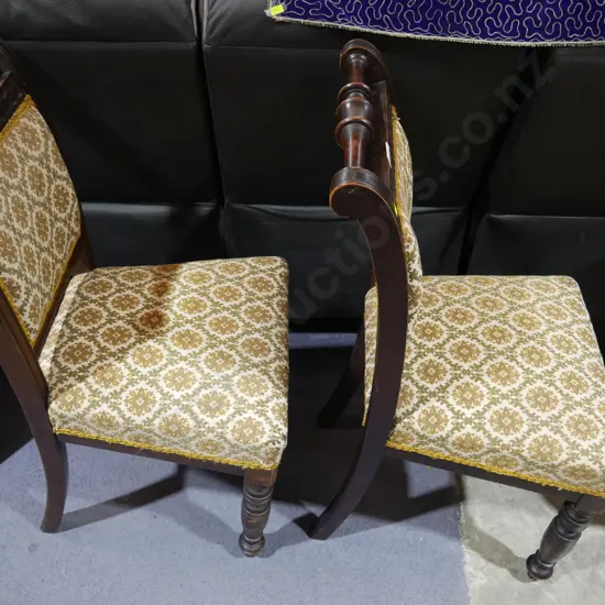 2 Edwardian dining chairs