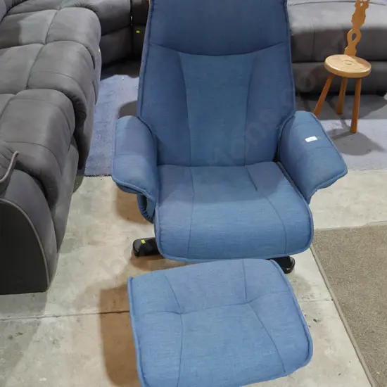 Armchair and footstool