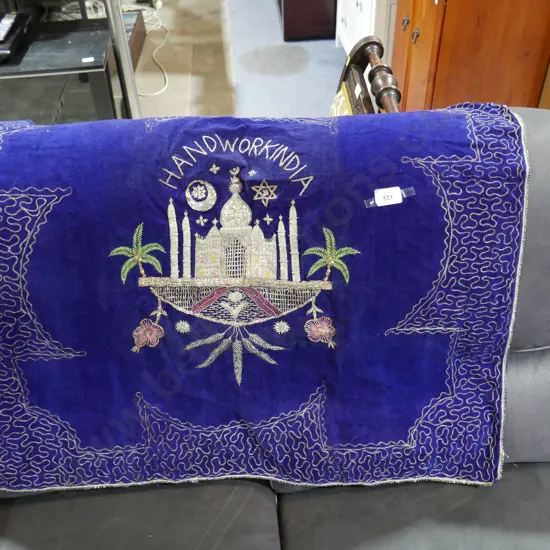 Hand work India embroidered wall hanging