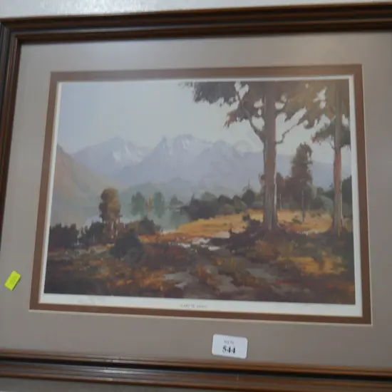 Wallace T. Keown " Lake Te Anau" print