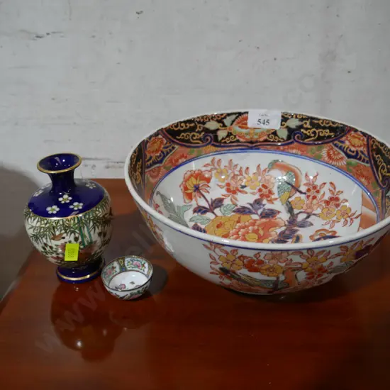 Oriental bowl etc