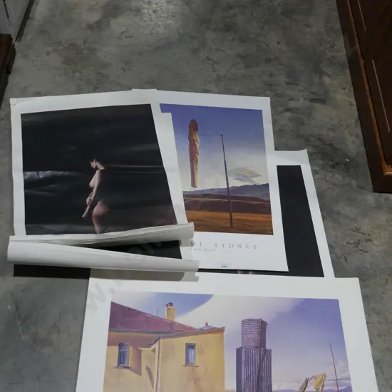 Assorted unframed prints