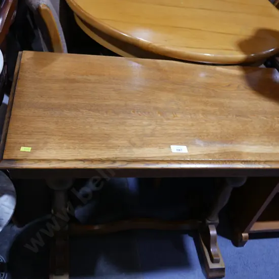 Oak hall table