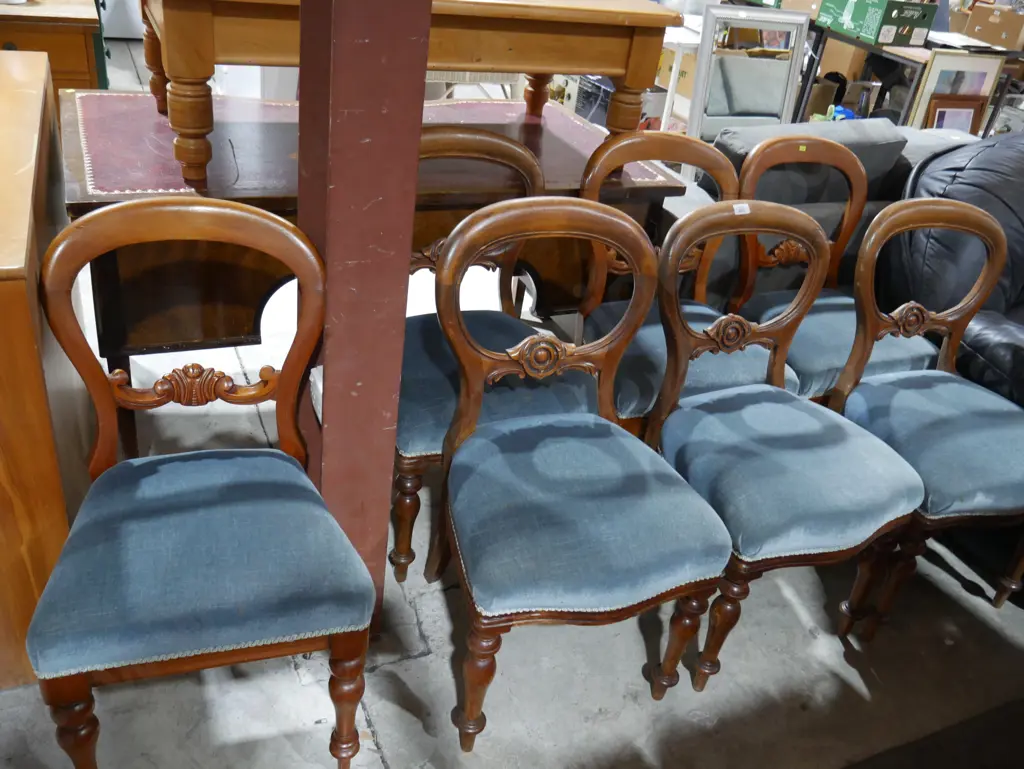 7 Victorian dining chairs Image 1++
