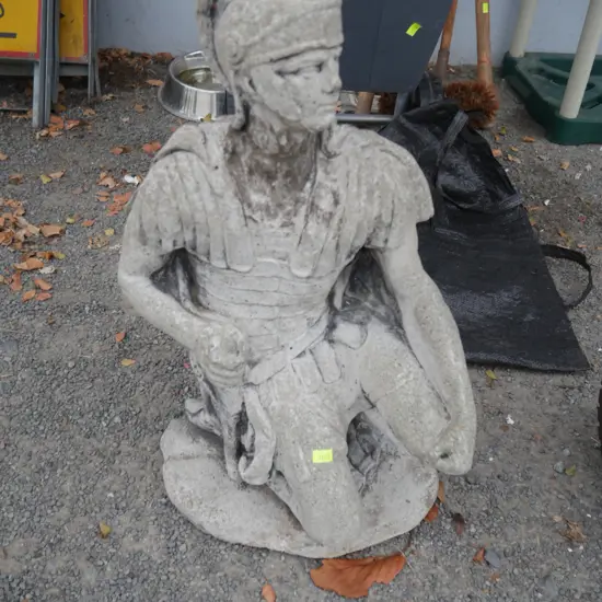 Roman figurine garden statue