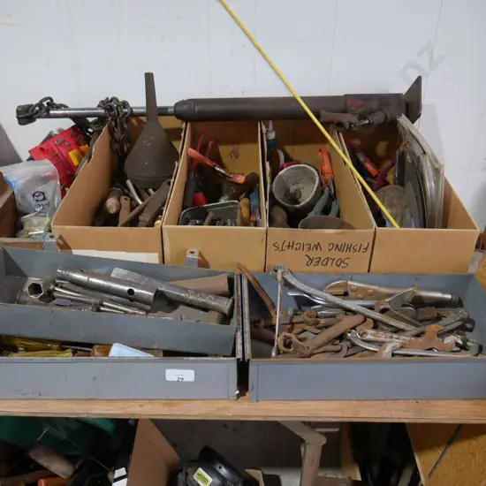 Assorted workshop tools