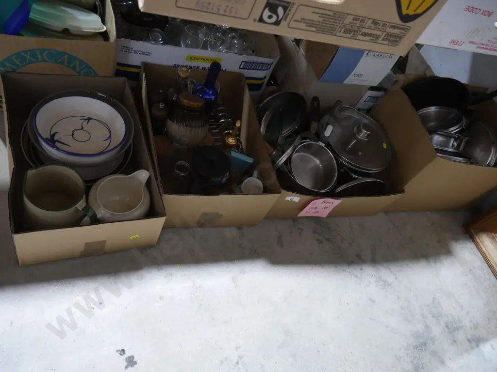 4 boxes of kitchenware Image 1++