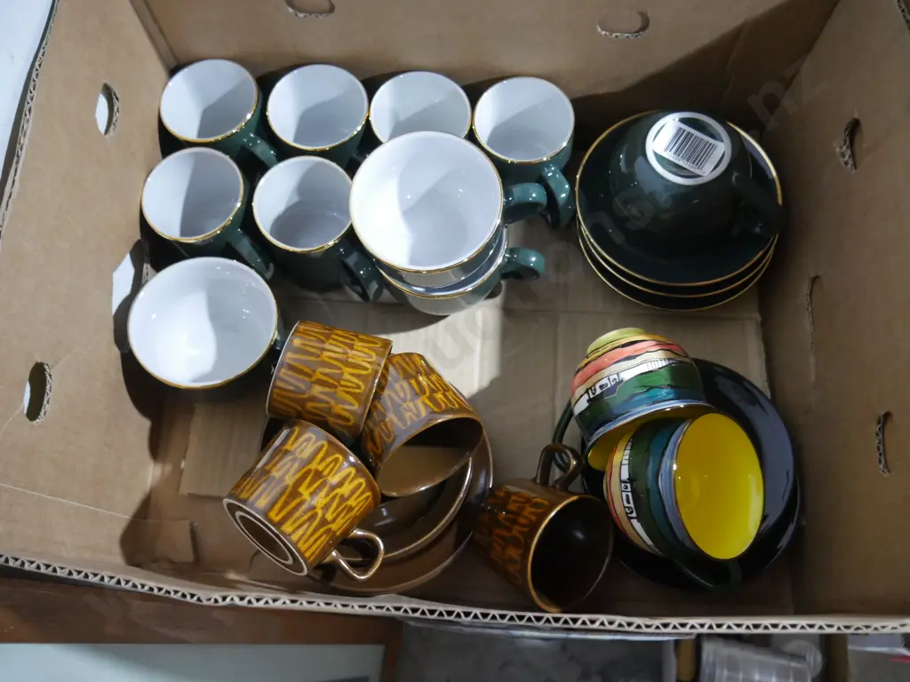 Crown Lynn and other cups and saucers Image 1++