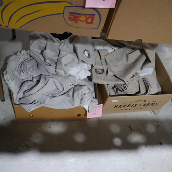 2 boxes of curtains
