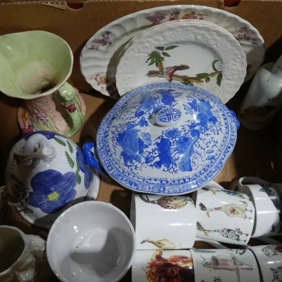 Pottery, plates etc