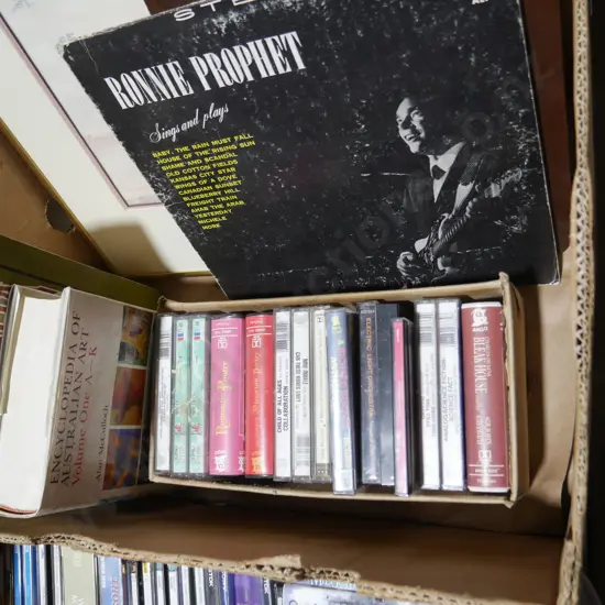 Cassette tapes, books etc