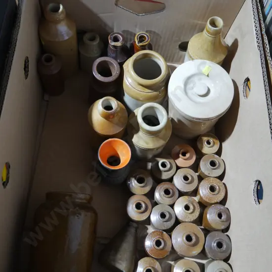 Stone bottles, jars etc