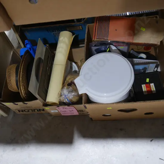 Three boxes of sundries