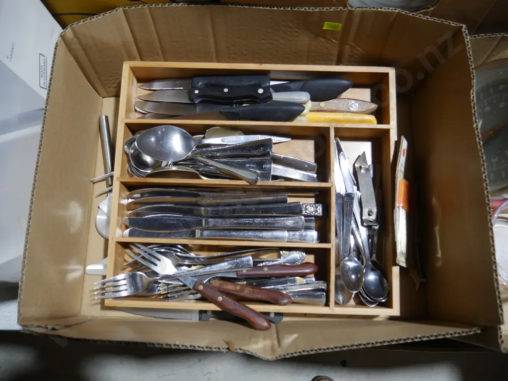 Two boxes of kitchen utensils etc Image 1++