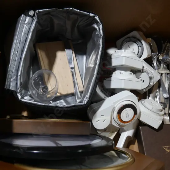 Clocks, cutlery etc
