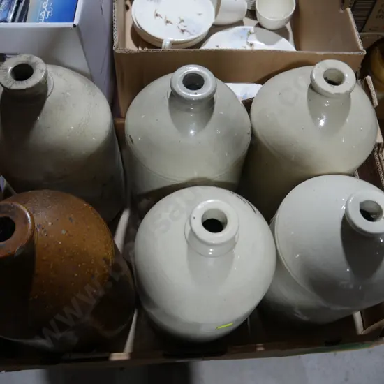 Assorted stone bottles