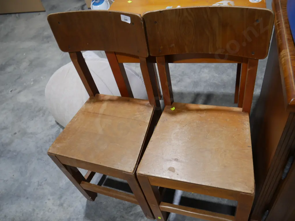 Two wooden chairs Image 1++