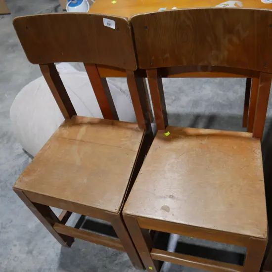 Two wooden chairs
