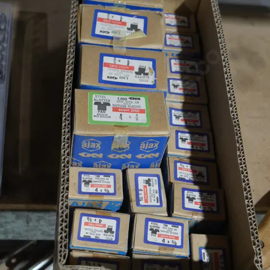 Boxes of screws