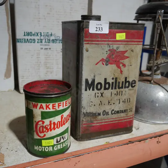 Grease and oil cans