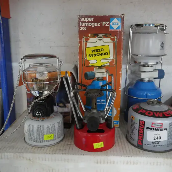 Gas cookers and lanterns
