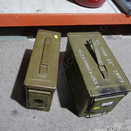 Two ammo boxes