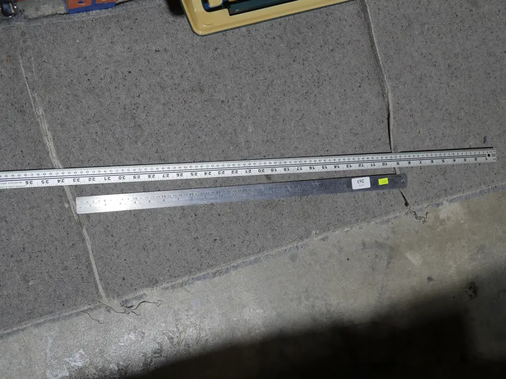 Two metal rulers Image 1++