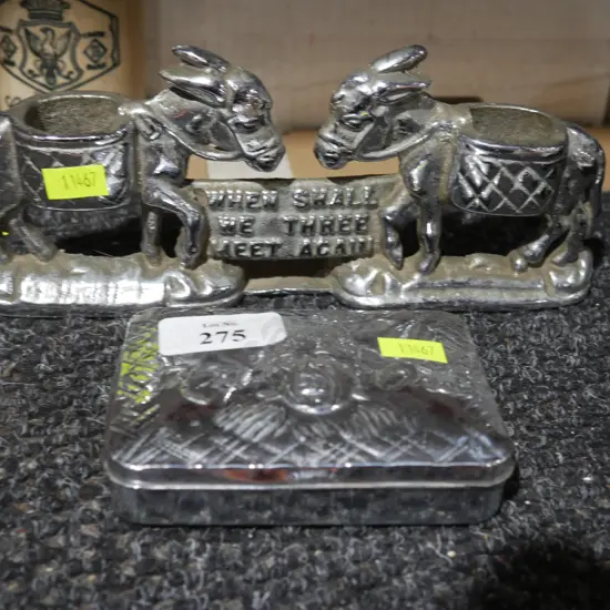 Donkey ornament etc