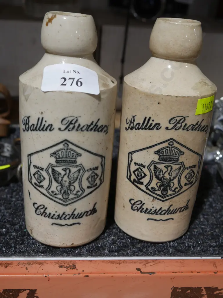 2 Bellin Brothers Christchurch stone bottles Image 1++