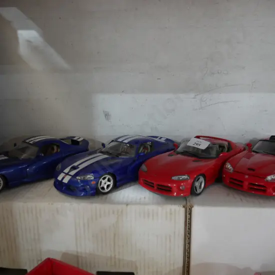 4 model cars