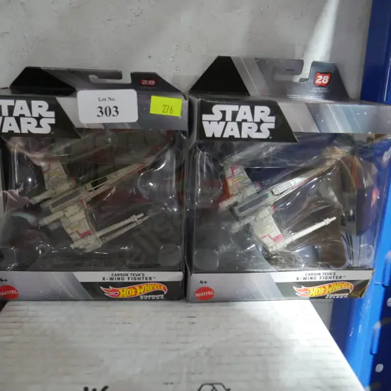 2 Star wars Hot wheels x-wing fighters
