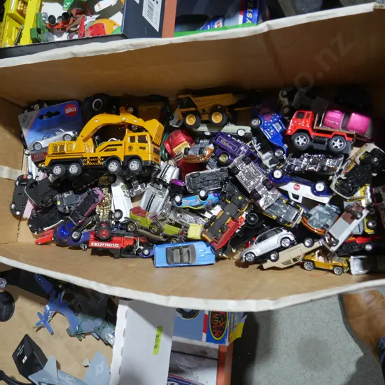 Box of toy cars