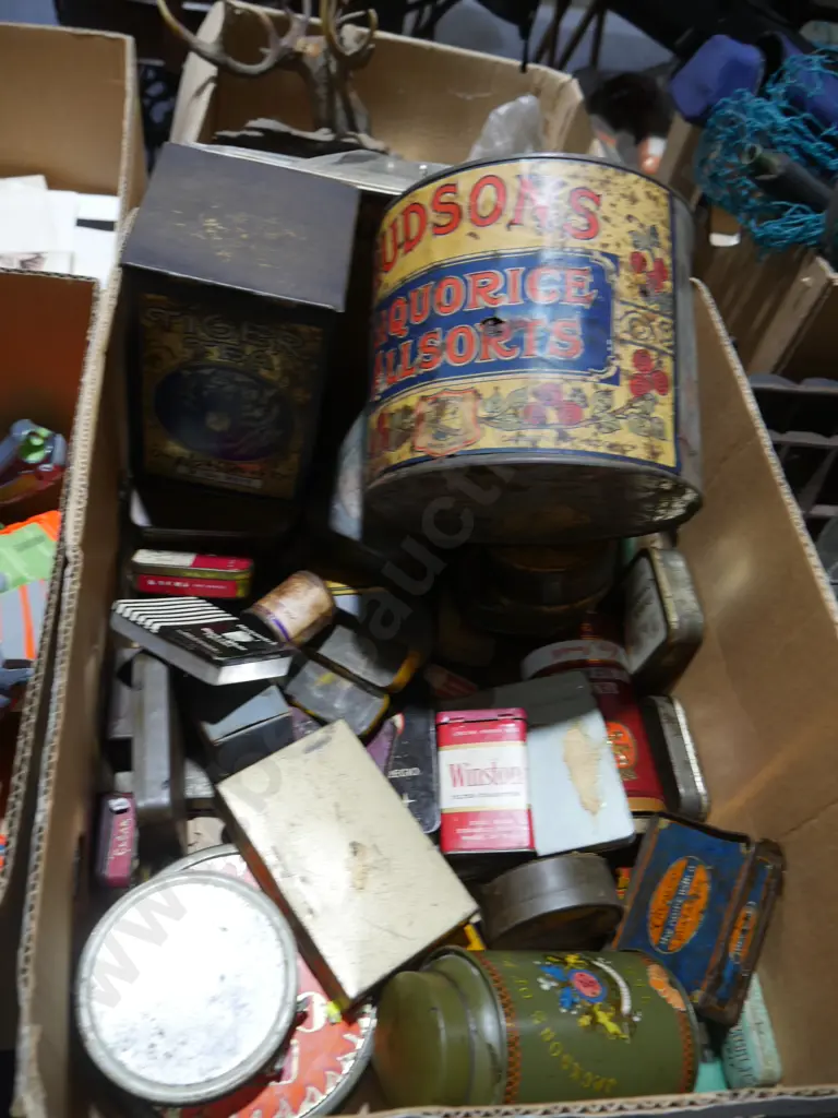 Box of old tins Image 1++