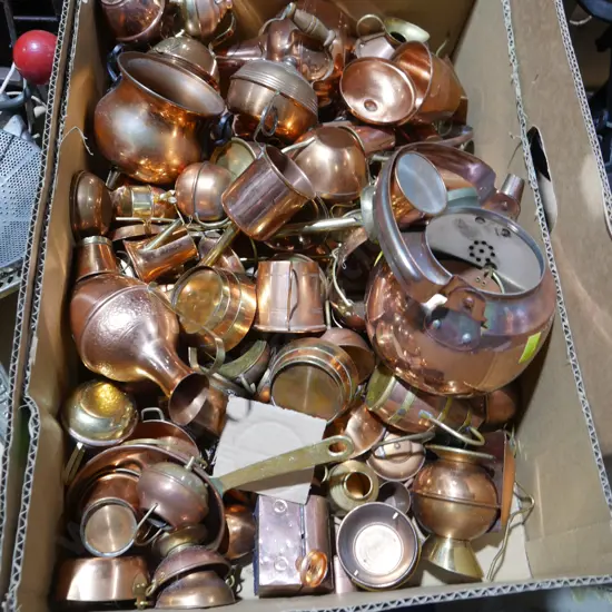 Box of copperware