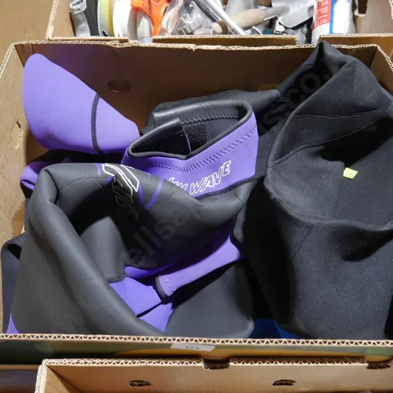 Two wetsuits