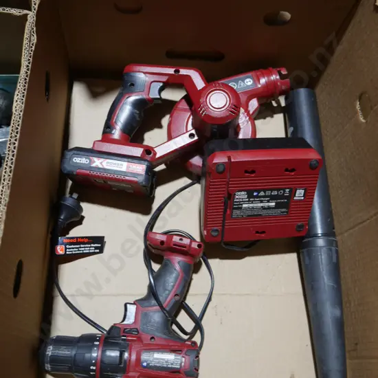 Ozito power tools batteries and charger