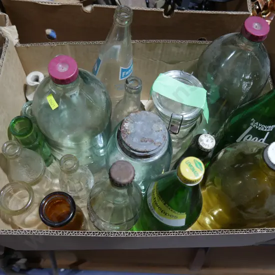 Assorted bottles etc