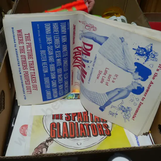 Assorted advertising posters
