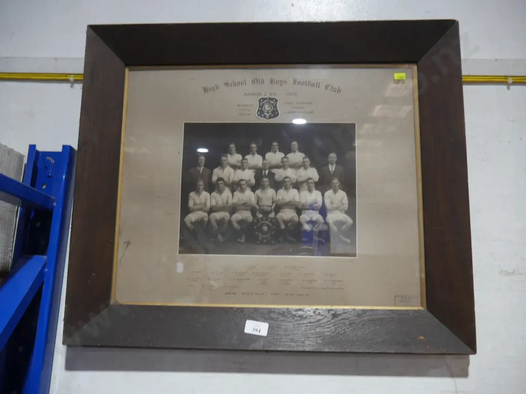 High school old boys 1929 football photo Image 1++
