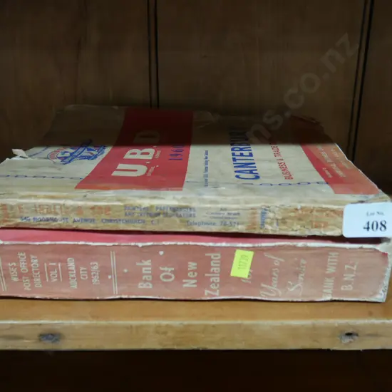 Bank of New Zealand book etc