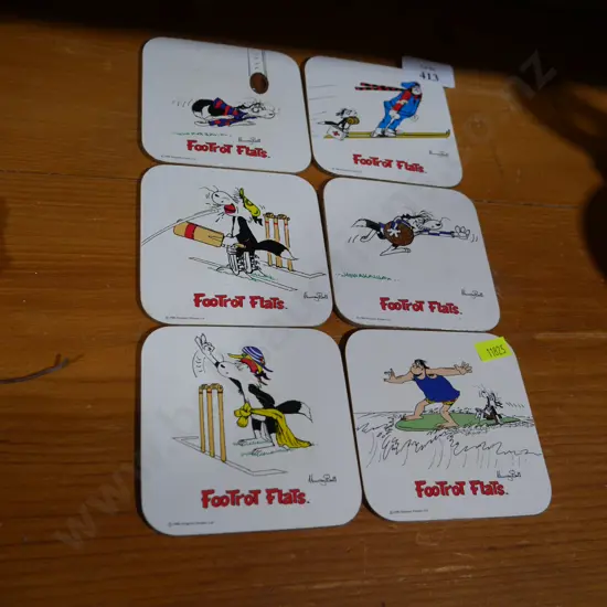 Footrot Flats coasters