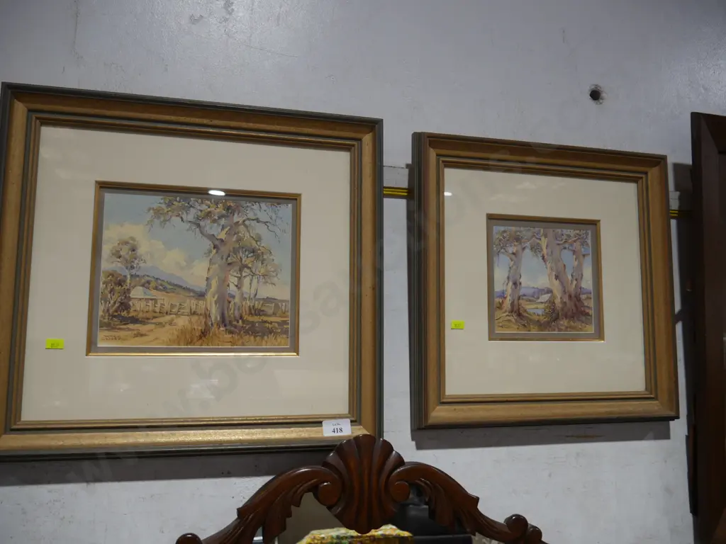 Two watercolors by Nancy Crosby Image 1++