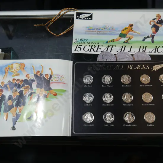 All Blacks collector coins and album