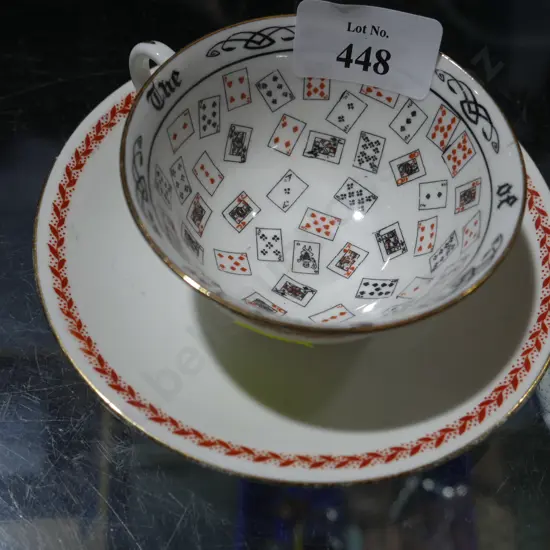 Cup of knowledge cup and saucer - damaged
