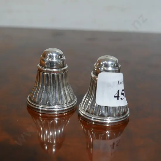 Stirling silver salt and pepper shakers