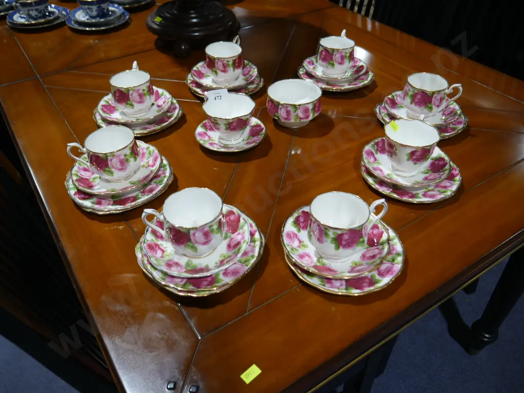 Old English rose tea set Image 1++
